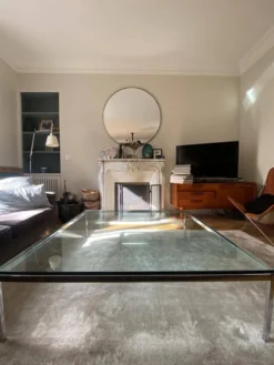 Table basse en verre florence de knoll 120x120