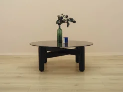 Table basse en verre fumé italien, années 1990