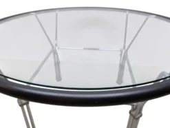 Table basse en verre industriel des années 1970