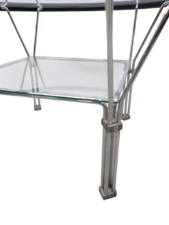 Table basse en verre industriel des années 1970