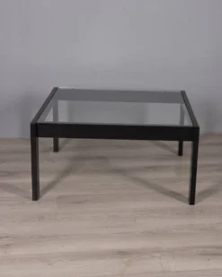 Table basse en verre vintage ! modèle sanmarco par gae aulenti pour zanotta, 1970