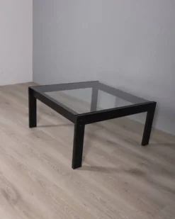 Table basse en verre vintage ! modèle sanmarco par gae aulenti pour zanotta, 1970