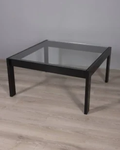 Table basse en verre vintage ! modèle sanmarco par gae aulenti pour zanotta, 1970