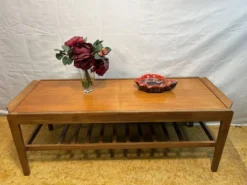 Table basse extensible en teck Remploy vintage | Années 60 | Style scandinave