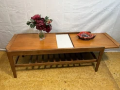 Table basse extensible en teck Remploy vintage | Années 60 | Style scandinave