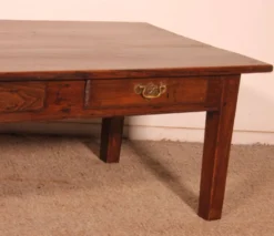 Table Basse française En châtaignier-19° siècle