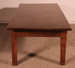 Table Basse française En châtaignier-19° siècle