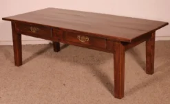 Table Basse française En châtaignier-19° siècle