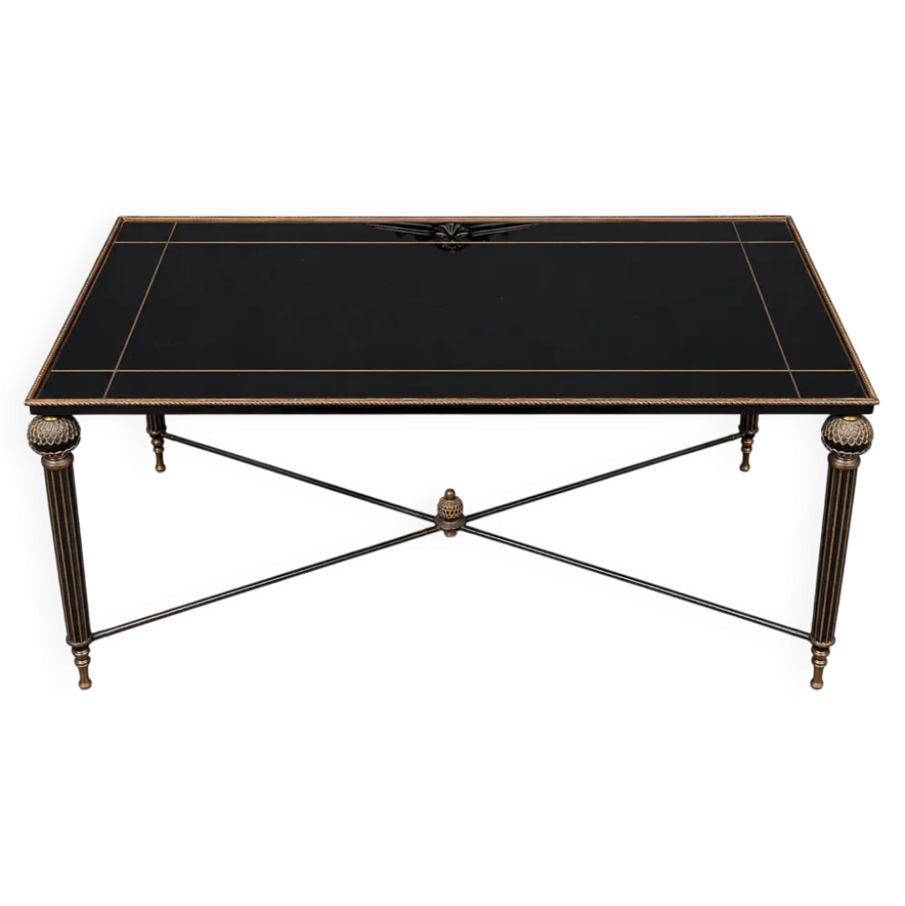 Table basse française néoclassique vintage.