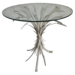 Table basse gerbe de blé fin années 1960