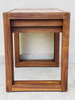 Table basse gigogne en marbre 1960