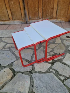 Table basse gigognes design vintage