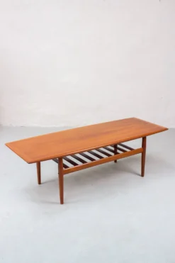 Table basse Grete Jalk vintage teck mid-century années 60 danois