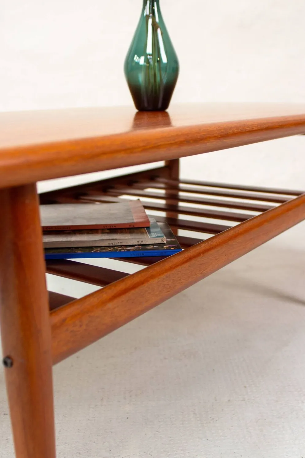 Table basse Grete Jalk vintage teck mid-century années 60 danois