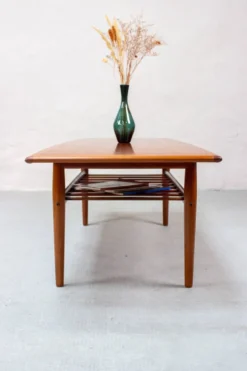 Table basse Grete Jalk vintage teck mid-century années 60 danois