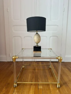 Table basse Hollywood Regency en altuglass - 1970