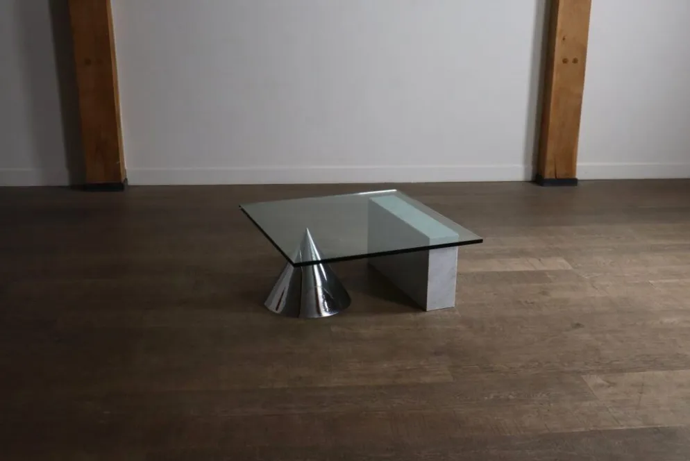 Table basse Kono de Lella et Massimo Vignelli pour Casigliani, Italie, vers 1984.