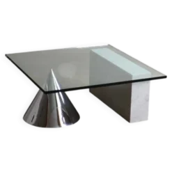 Table basse Kono de Lella et Massimo Vignelli pour Casigliani, Italie, vers 1984.