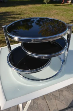 Table basse Leitmotiv 3 plateaux pivotants