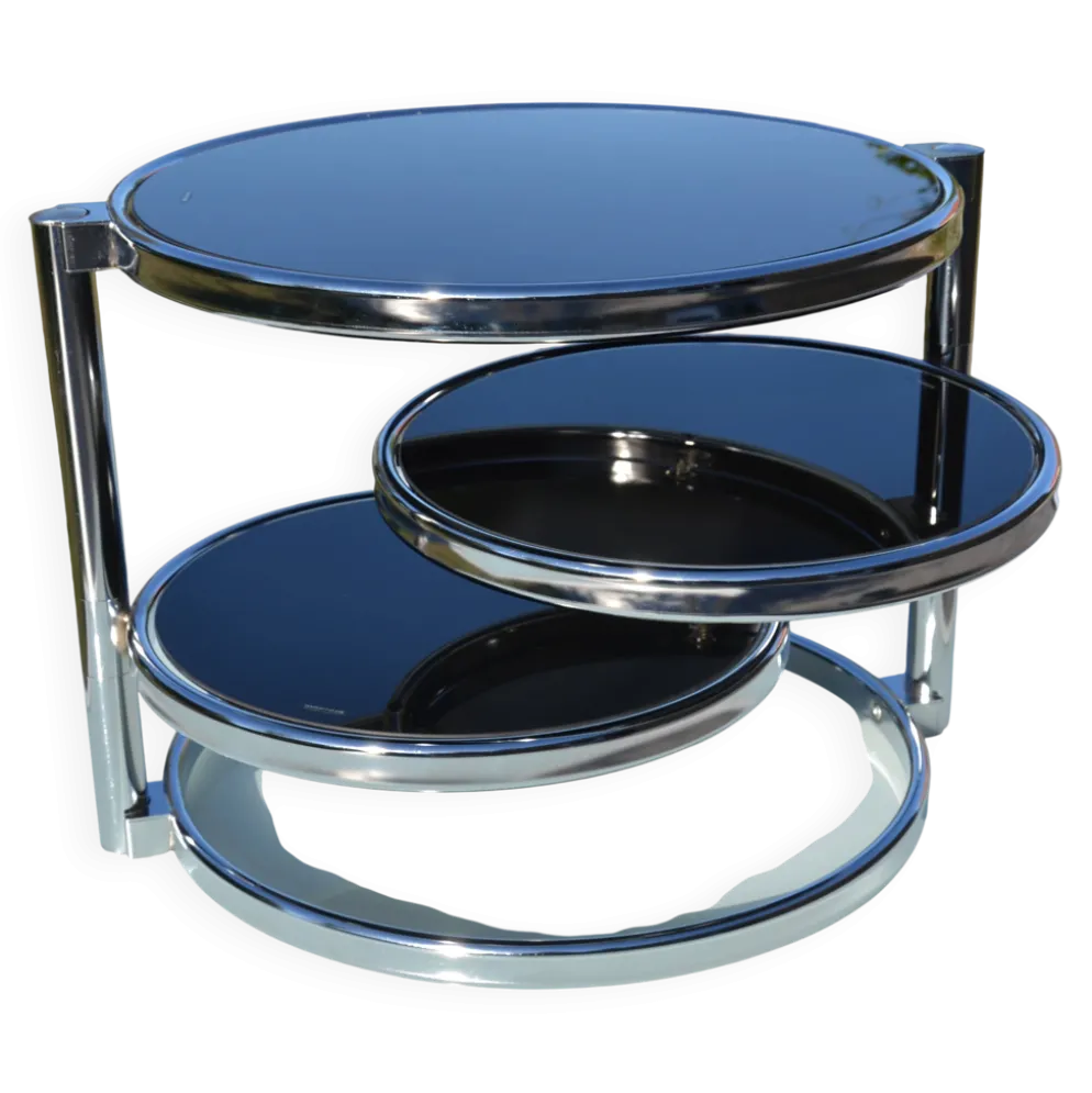 Table basse Leitmotiv 3 plateaux pivotants