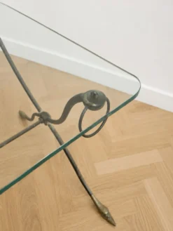 Table basse Maison Jansen aux cols de cygne 1940