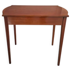 Table basse Mid-Century Modern des années 60 en bois précieux, design vintage.