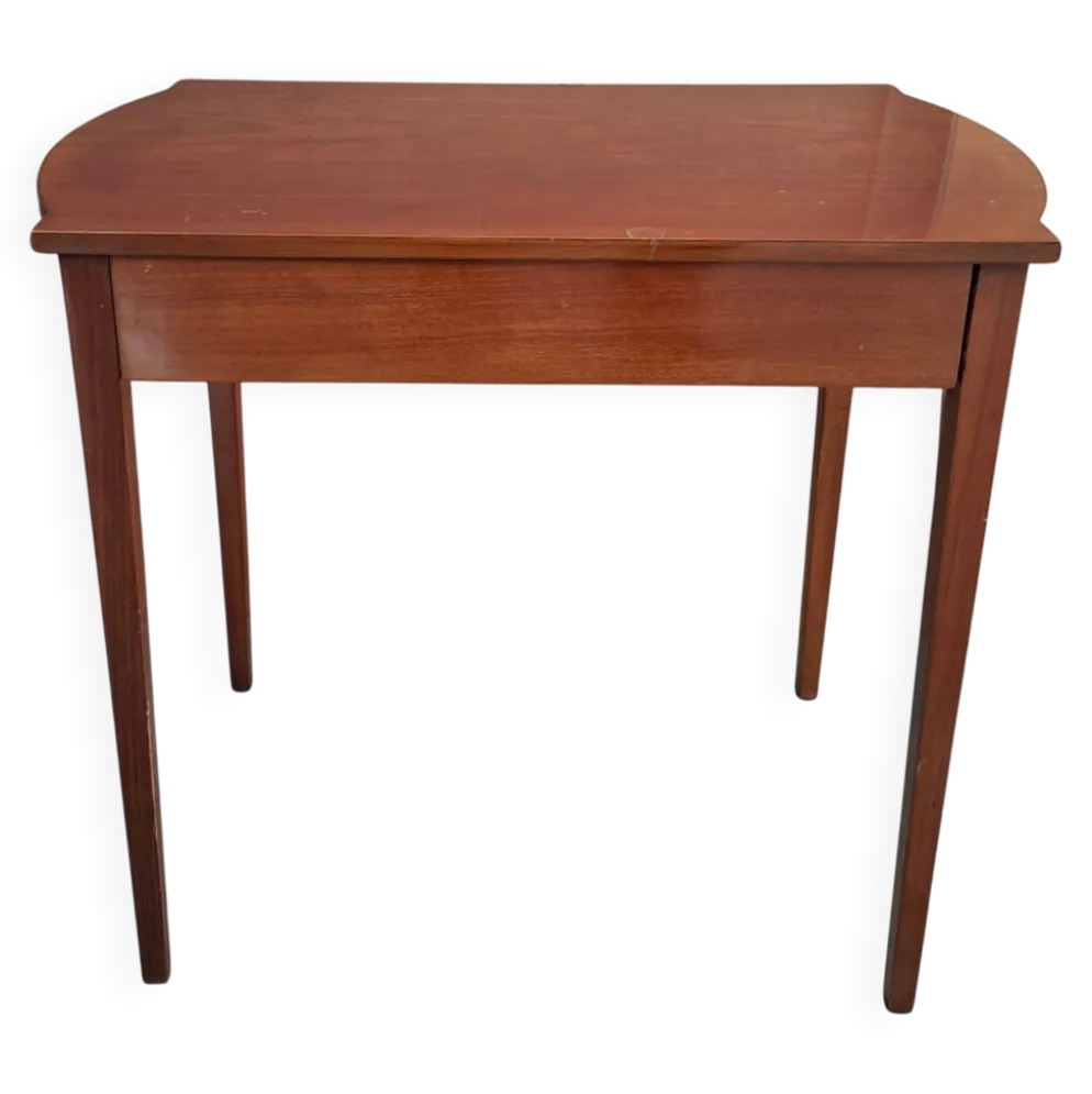 Table basse Mid-Century Modern des années 60 en bois précieux, design vintage.