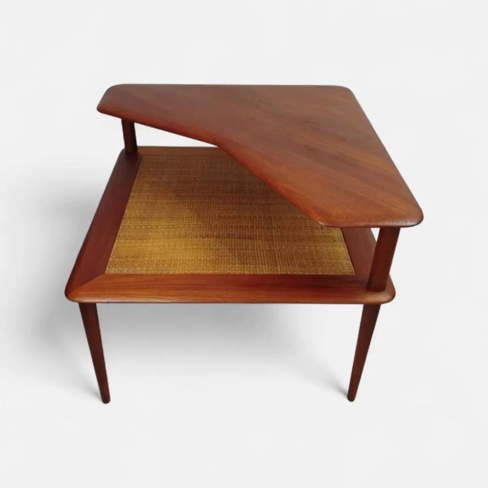 Table basse Minerva Hvidt & Orla, teck, France & Son, années 60