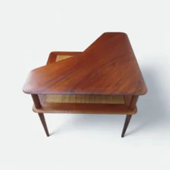 Table basse Minerva Hvidt & Orla, teck, France & Son, années 60