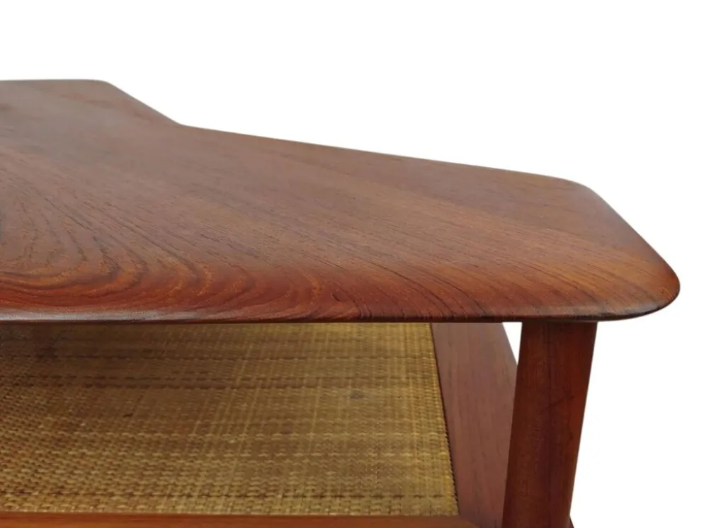Table basse Minerva Hvidt & Orla, teck, France & Son, années 60
