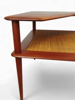 Table basse Minerva Hvidt & Orla, teck, France & Son, années 60