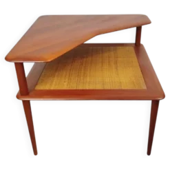 Table basse Minerva Hvidt & Orla, teck, France & Son, années 60