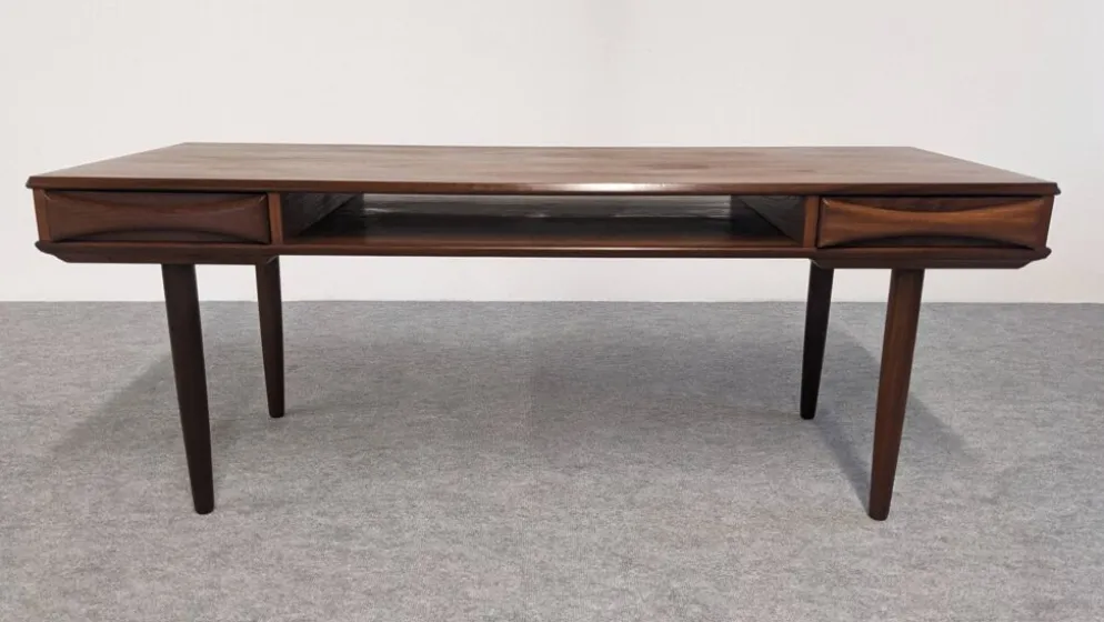Table basse moderniste en teck de Arne Vodder pour Dyrlund, Danemark 1960