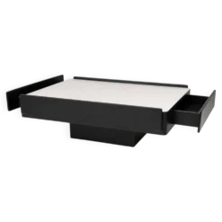 Table basse noire Vico Magistretti pour Gavina 1960