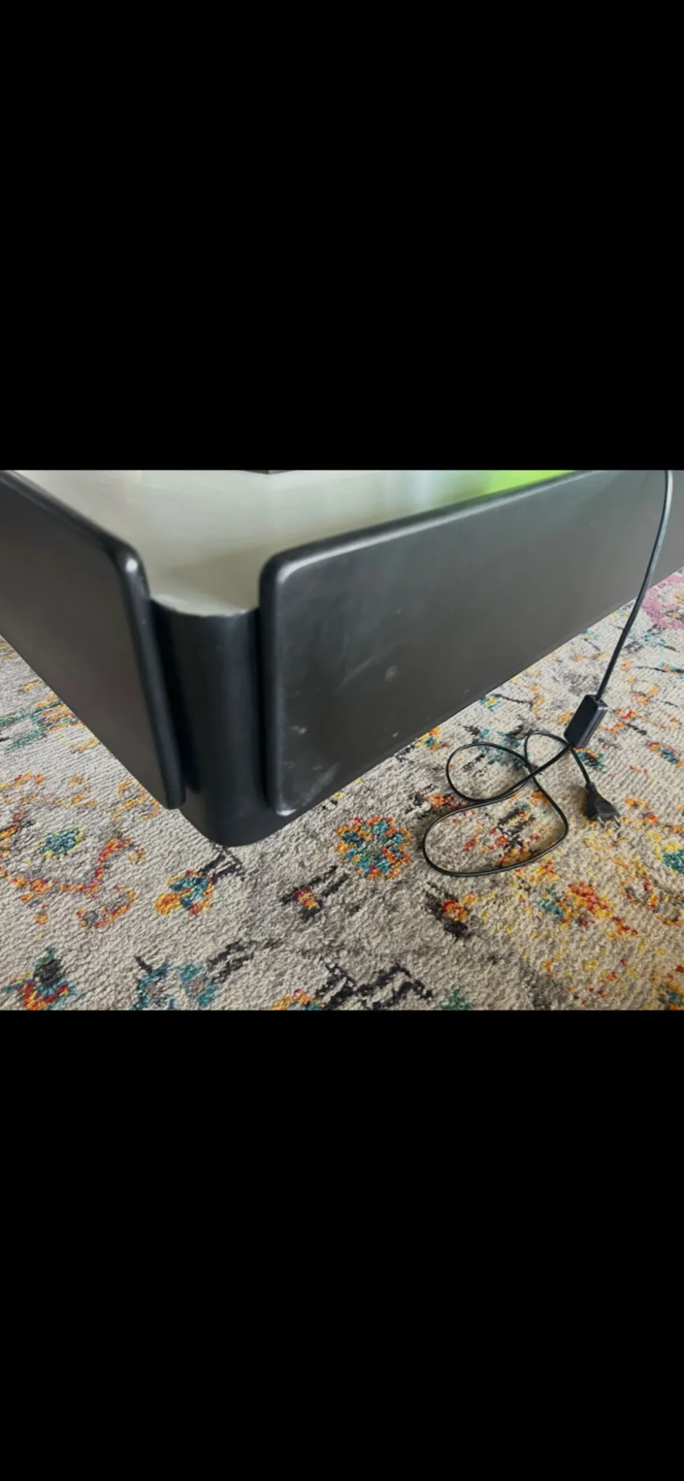 Table basse noire Vico Magistretti pour Gavina 1960