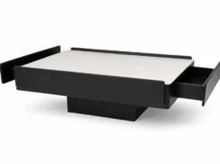 Table basse noire Vico Magistretti pour Gavina 1960