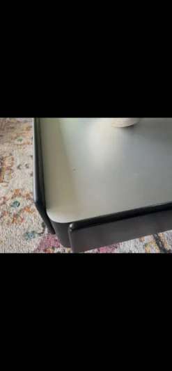 Table basse noire Vico Magistretti pour Gavina 1960