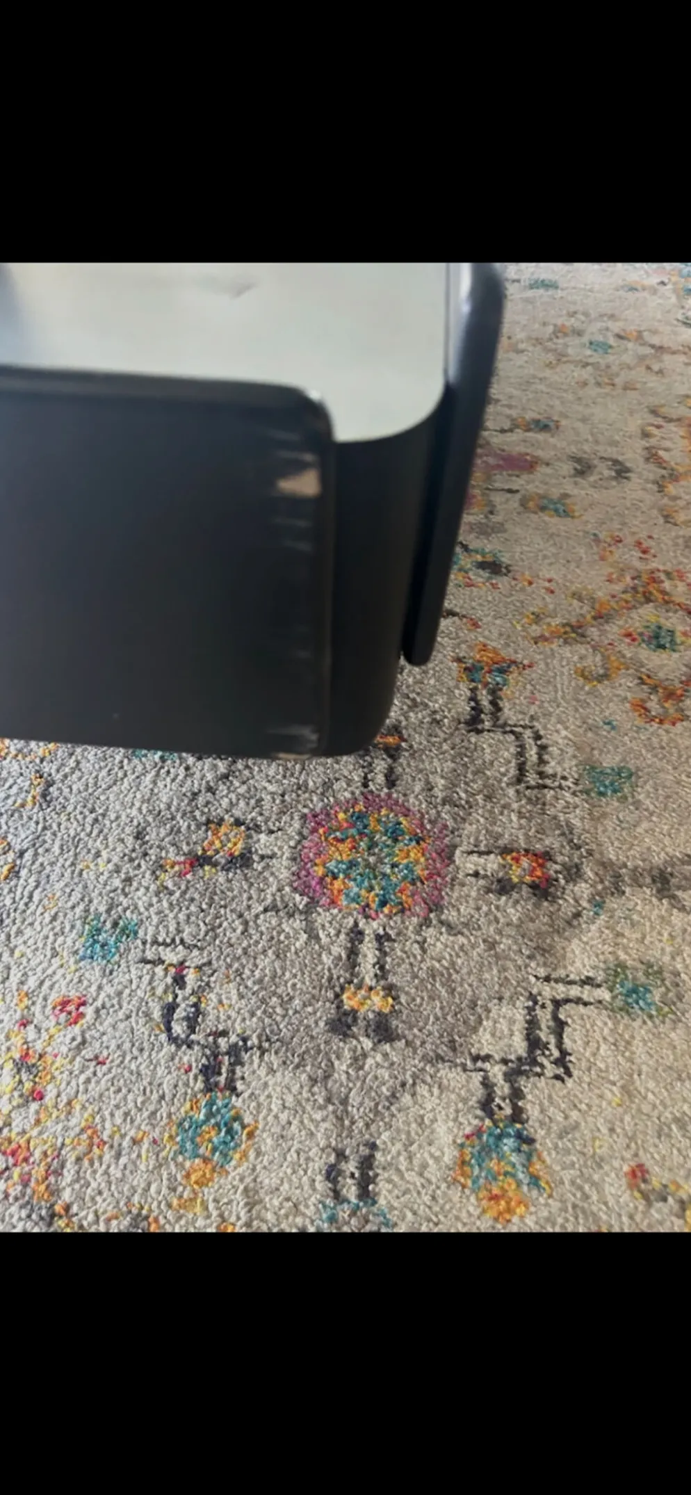 Table basse noire Vico Magistretti pour Gavina 1960