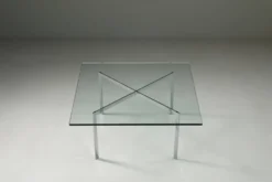 Table basse Original Barcelona par Ludwig Mies van der Rohe pour Knoll, 1920