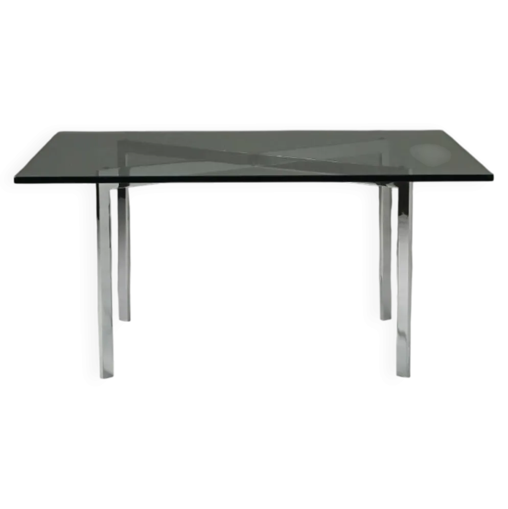 Table basse Original Barcelona par Ludwig Mies van der Rohe pour Knoll, 1920