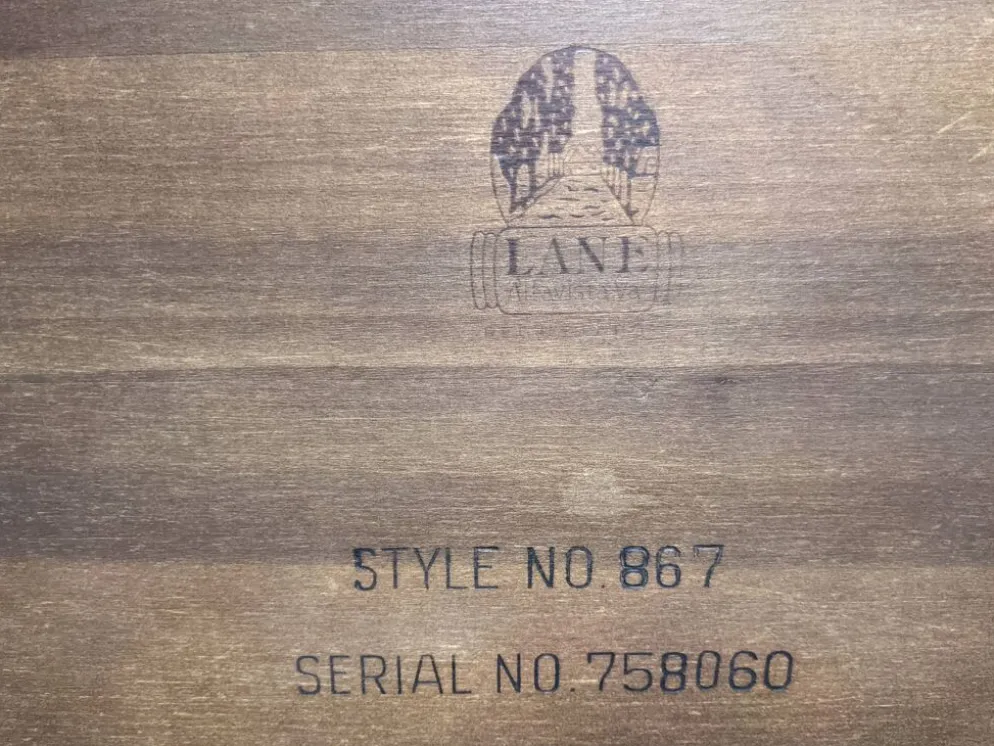 Table basse ou d'appoint moderniste par Lane Furniture, USA vers 1950