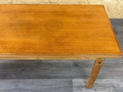 Table basse ou de salle à manger en chêne ajustable design danois des années 1960-1970
