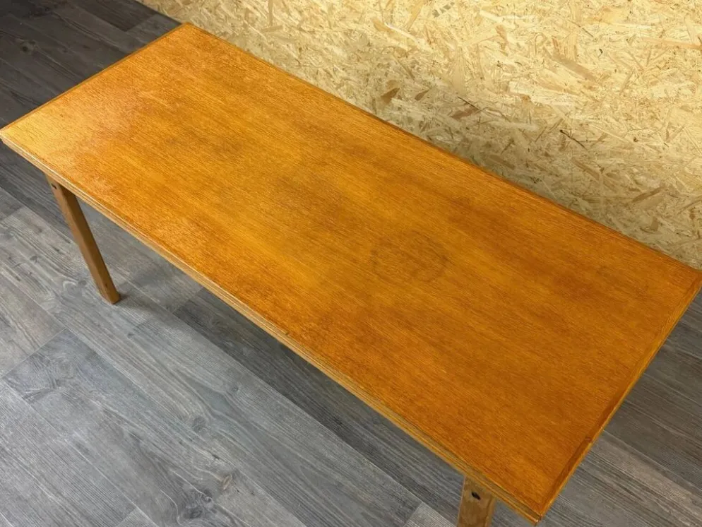 Table basse ou de salle à manger en chêne ajustable design danois des années 1960-1970