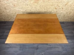 Table basse ou de salle à manger en chêne ajustable design danois des années 1960-1970
