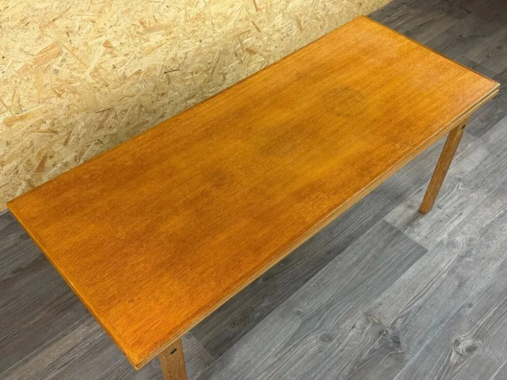 Table basse ou de salle à manger en chêne ajustable design danois des années 1960-1970