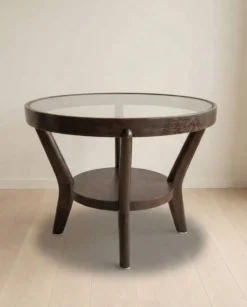 Table basse par Karel Kozelka et Antonín Kropáček pour Interier Praha, années 1940, Tchécoslovaquie, 73 × 57 × 57 cm