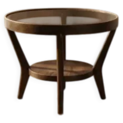 Table basse par Karel Kozelka et Antonín Kropáček pour Interier Praha, années 1940, Tchécoslovaquie, 73 × 57 × 57 cm
