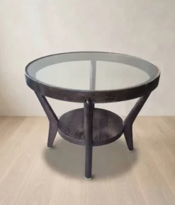 Table basse par Karel Kozelka et Antonín Kropáček pour Interier Praha, années 1940, Tchécoslovaquie, 73 × 57 × 57 cm