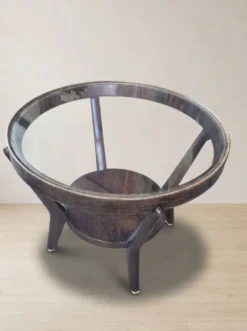 Table basse par Karel Kozelka et Antonín Kropáček pour Interier Praha, années 1940, Tchécoslovaquie, 73 × 57 × 57 cm