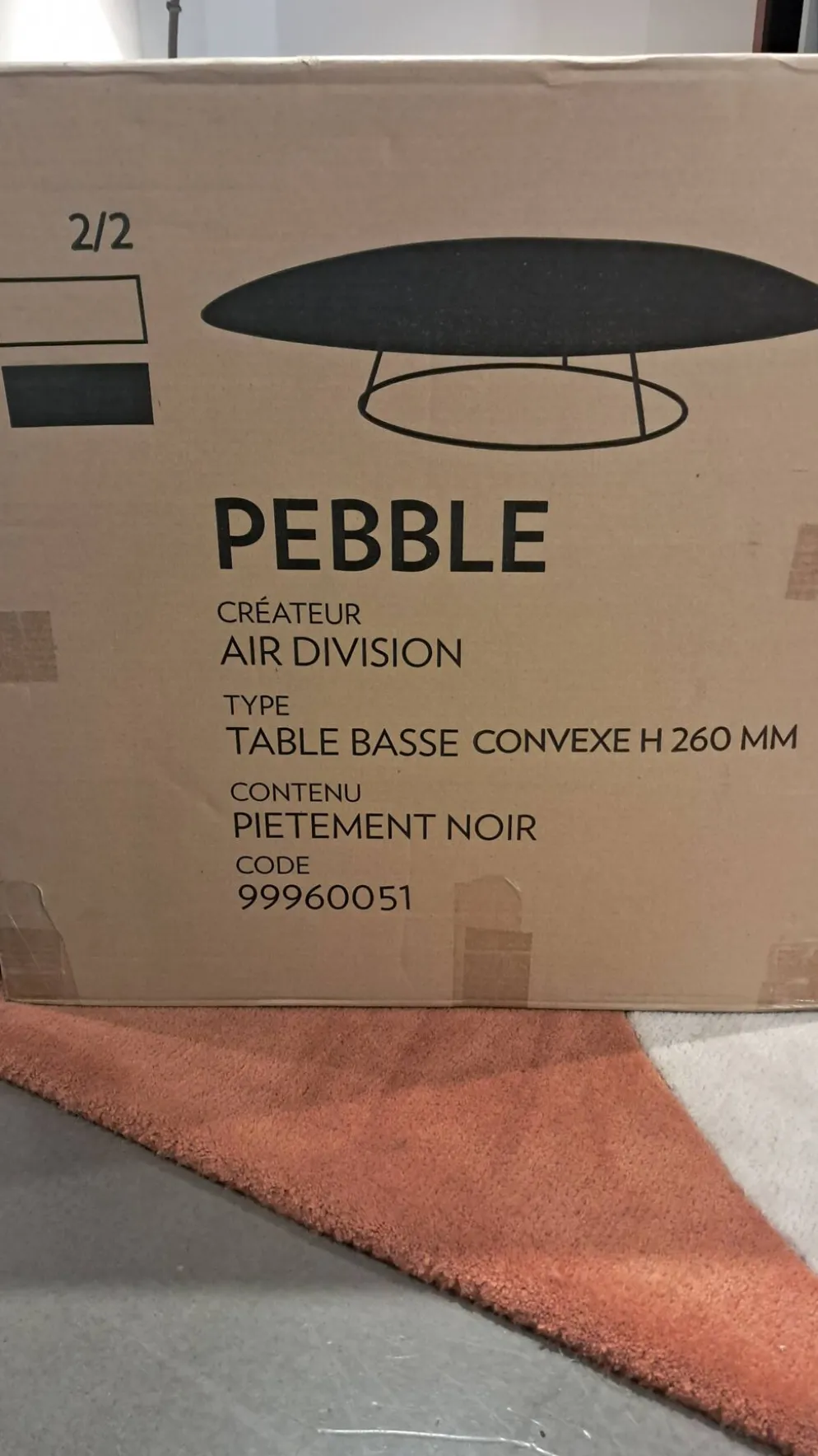 Table basse pebble de chez ligne roset